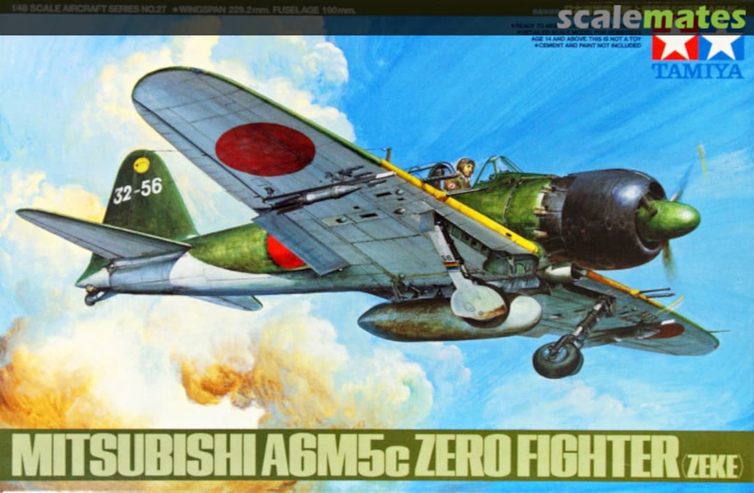 Boxart Mitsubishi A6M5c Zero Fighter (Zeke) 61027 Tamiya