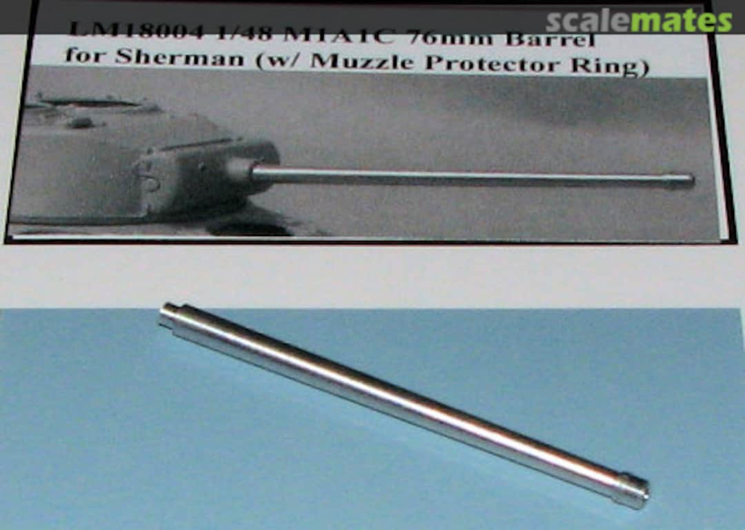 Boxart M1A1C 76mm Barrel for Sherman LM18004 LionMarc