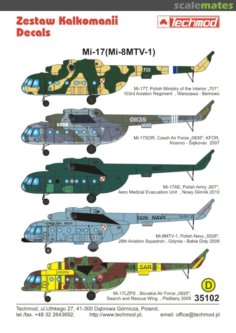 Boxart Mi-17 (Mi-8MTV-1) 35102 Techmod