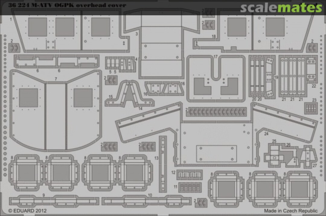 Boxart M-ATV OGPK overhead cover 36224 Eduard