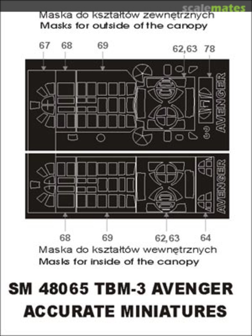 Boxart Grumman TBF-3 Avenger SM48065 Montex