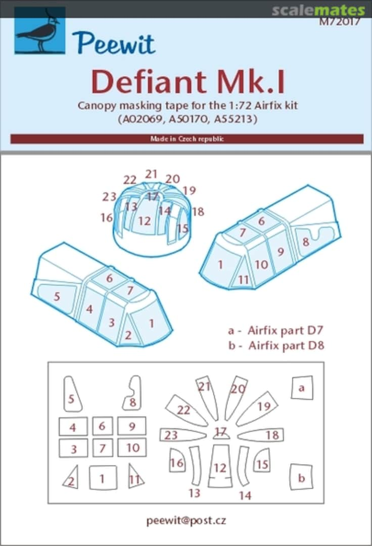 Boxart Boulton-Paul Defiant Mk.I M72017 Peewit