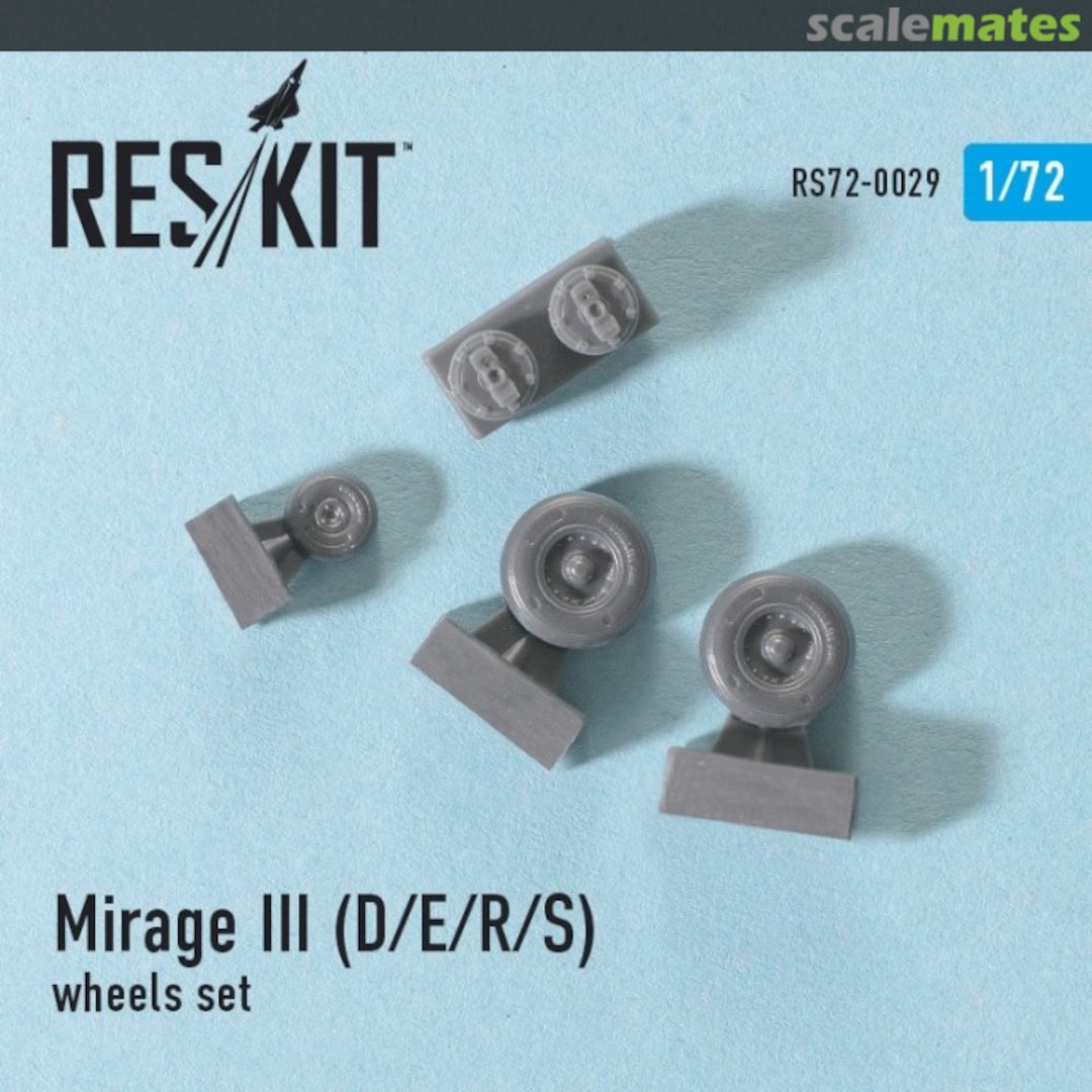 Boxart Mirage III (D/E/R/S) - wheels set RS72-0029 ResKit