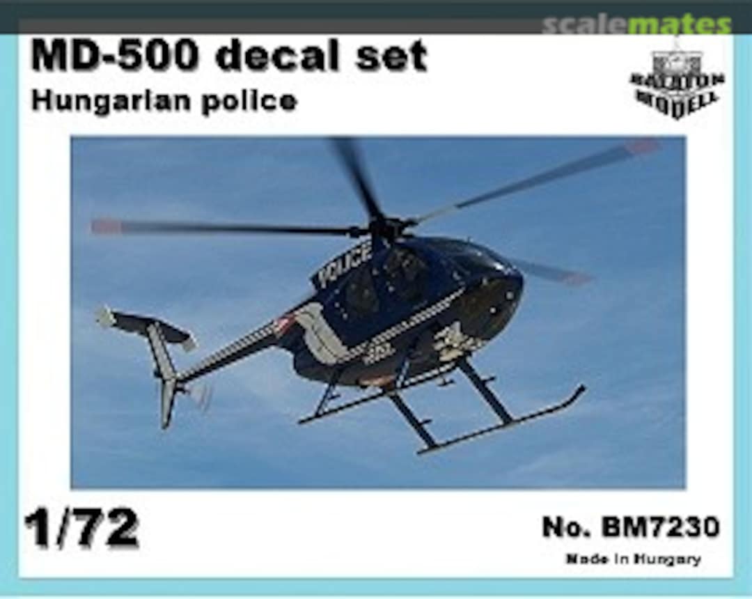 Boxart MD-500 Hungarian police markings BM7230 Balaton Modell