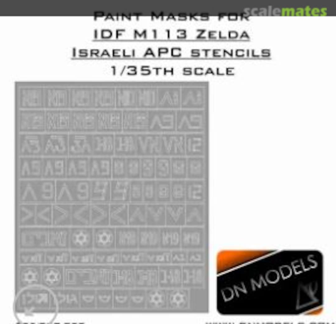 Boxart IDF M113 Zelda Israeli APC Stencils Paint Masks 35/827-020 DN Models