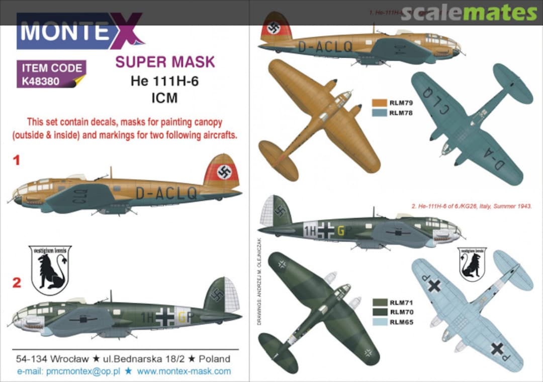 Boxart He 111H-6 K48380 Montex