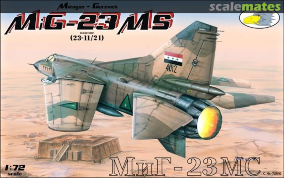 Boxart Mikoyan MiG-23MS 72010 R.V.Aircraft