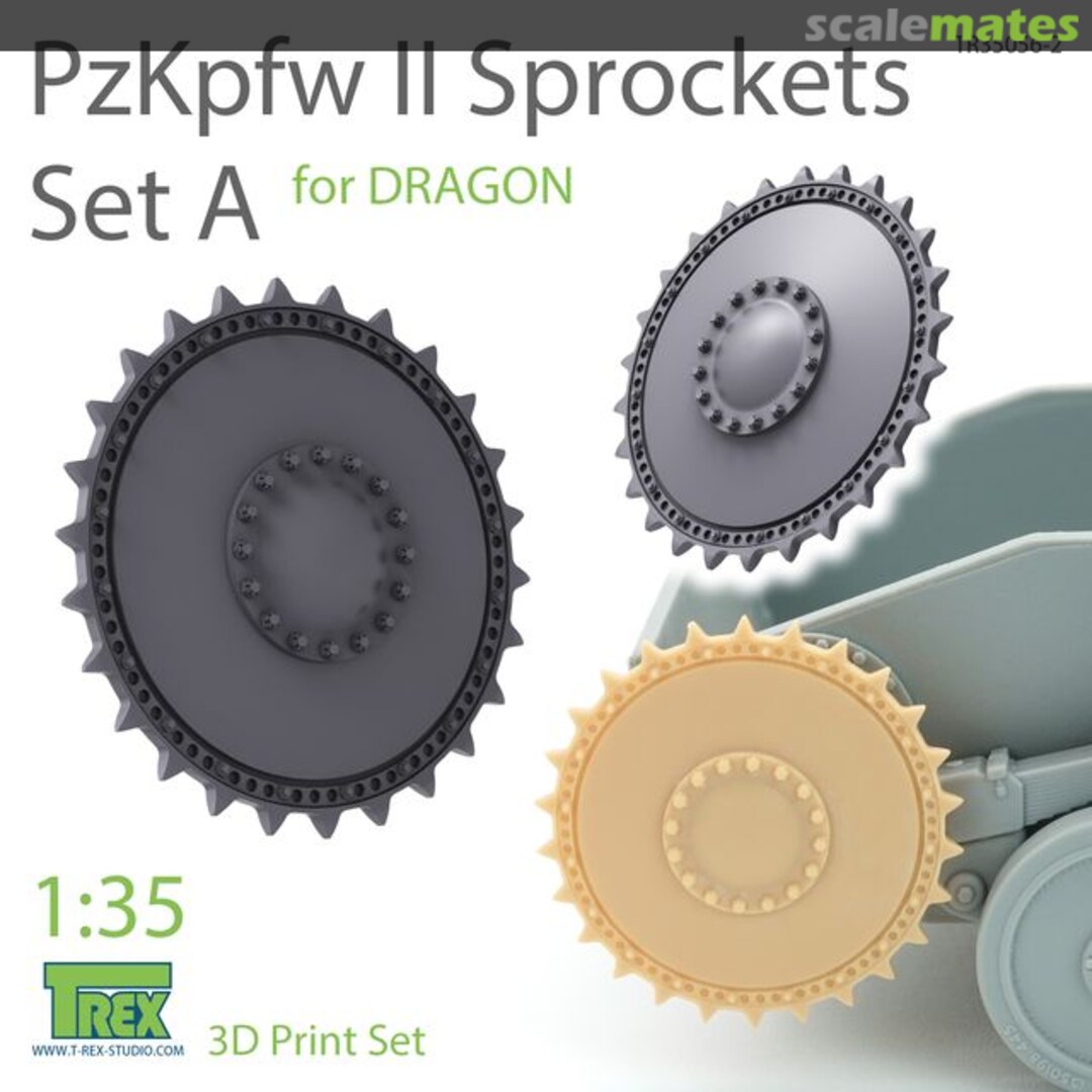 Boxart PzKpfw II Sprockets Set A TR35056-2 T-Rex Studio