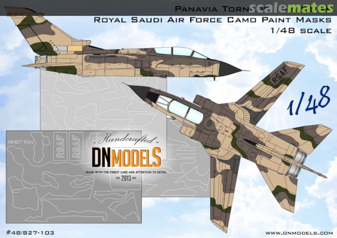 Boxart Royal Saudi Air Force Camo Paint Masks 48/827-103 DN Models