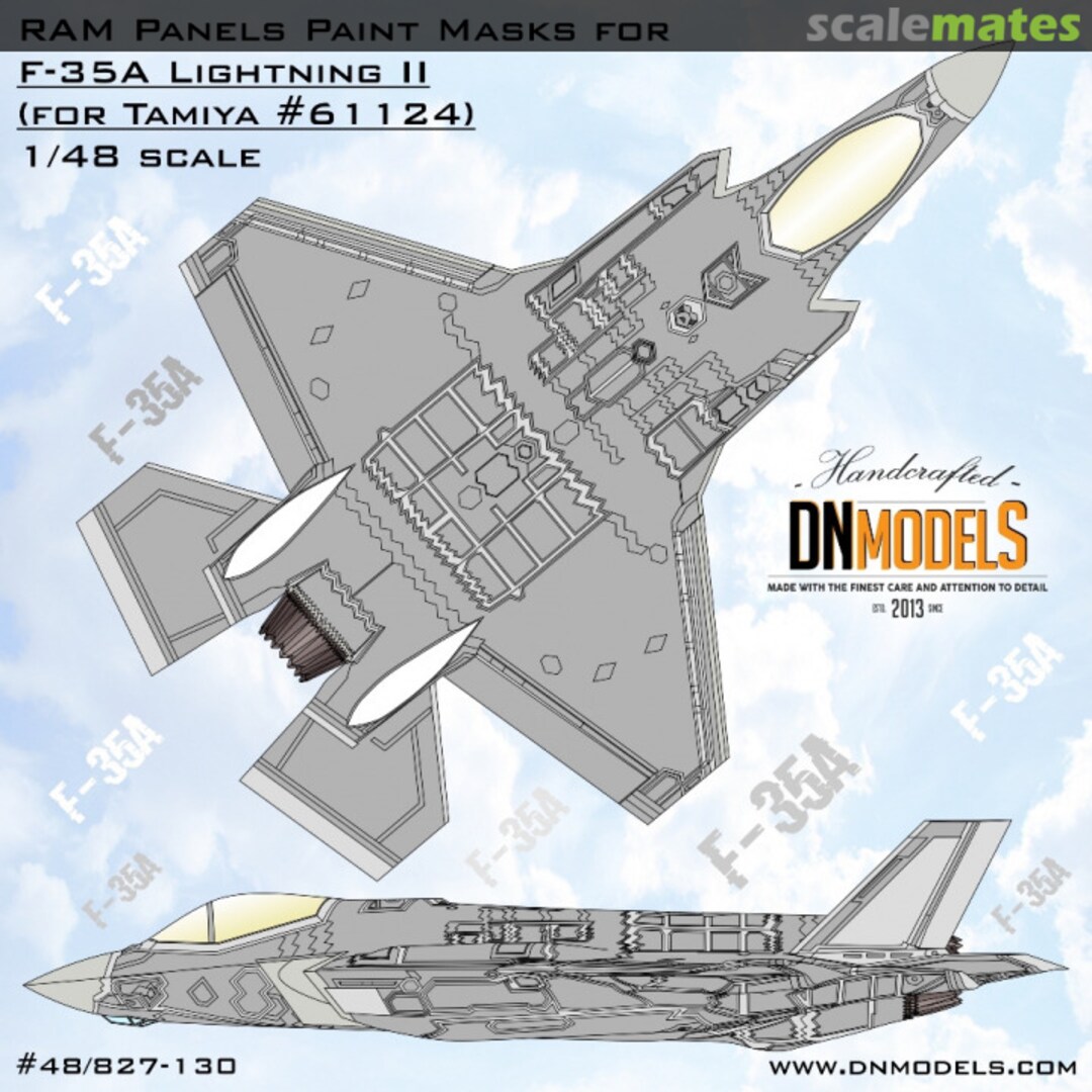 Boxart F-35A Lightning II RAM Panels "Early Version" Paint Masks Set 48/827-130 DN Models