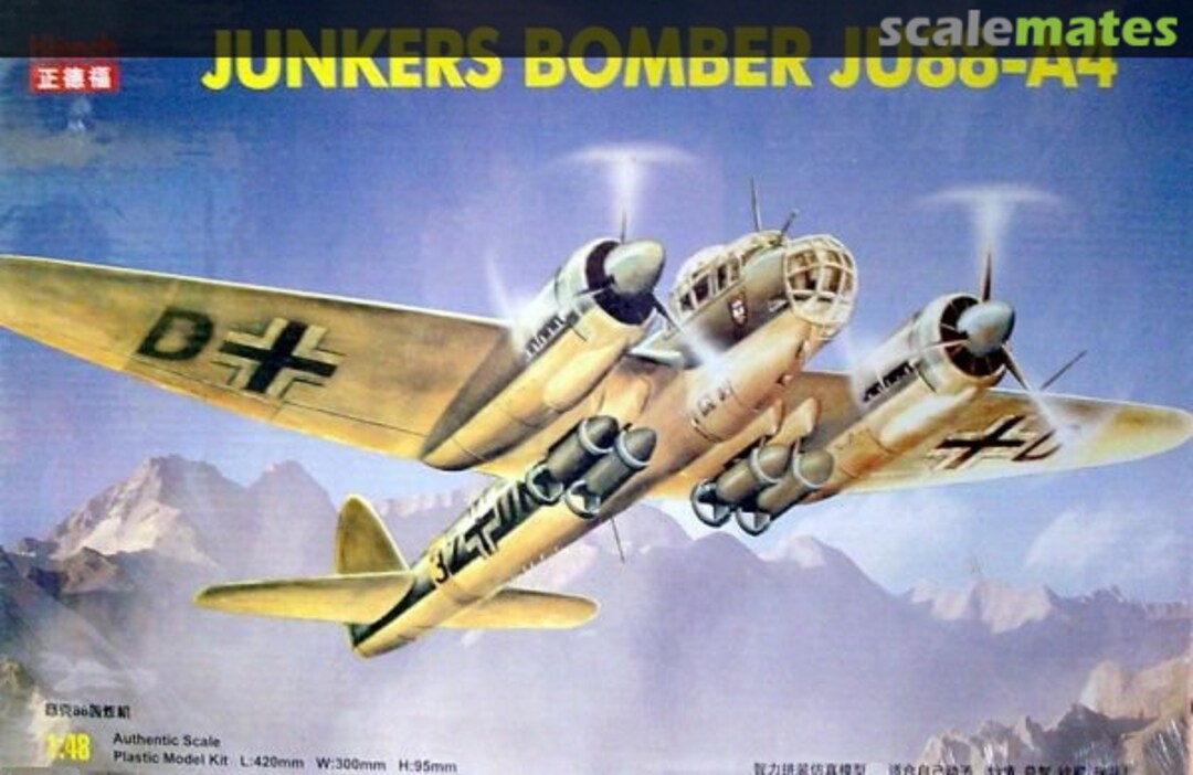 Boxart Junkers Bomber Ju88-A4 08M-3302H Kitech