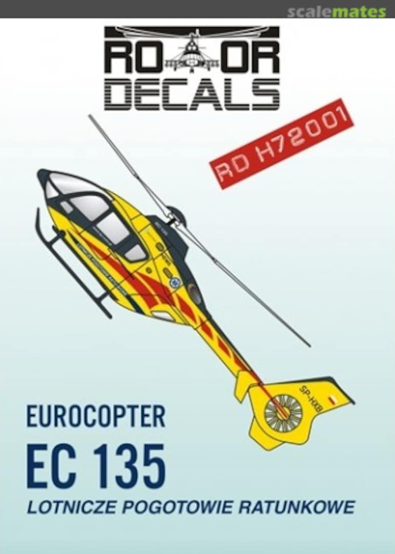 Boxart Eurocopter EC 135 RD H72001 Rotor Decals