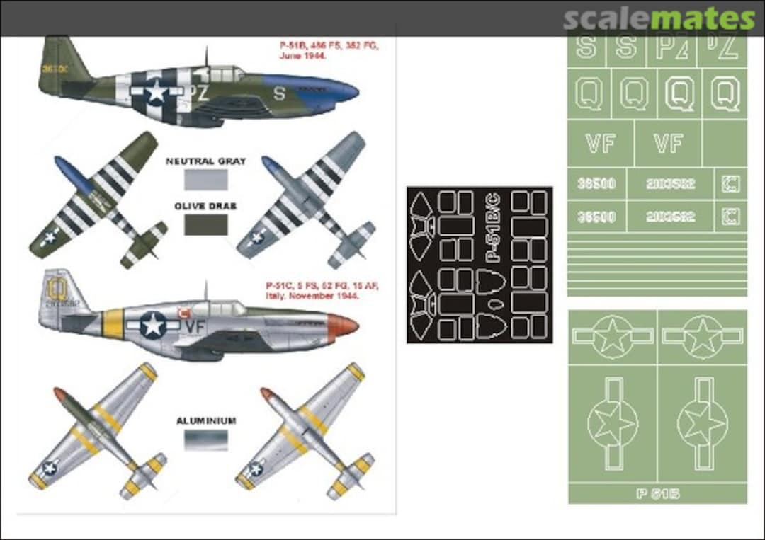 Boxart P-51B/C Mustang K32129 Montex