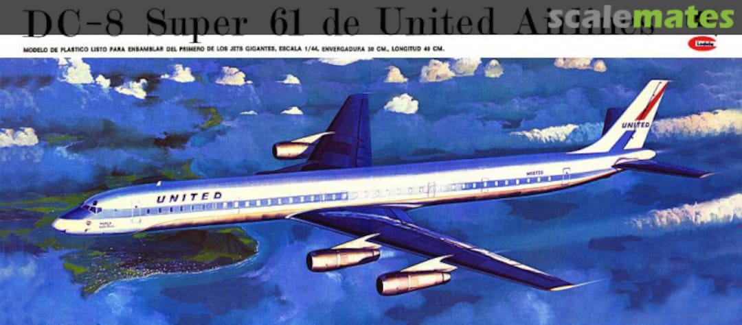 Boxart DC-8 Super 61 de United Airlines H-270 Revell/Lodela