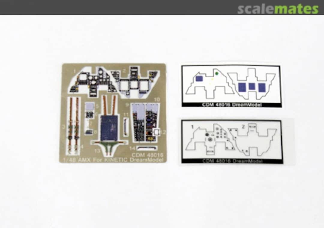 Boxart Modern Italian / Brazilian Air Force AMX Attack Color Printing Dashboard CDM 48016 DreamModel