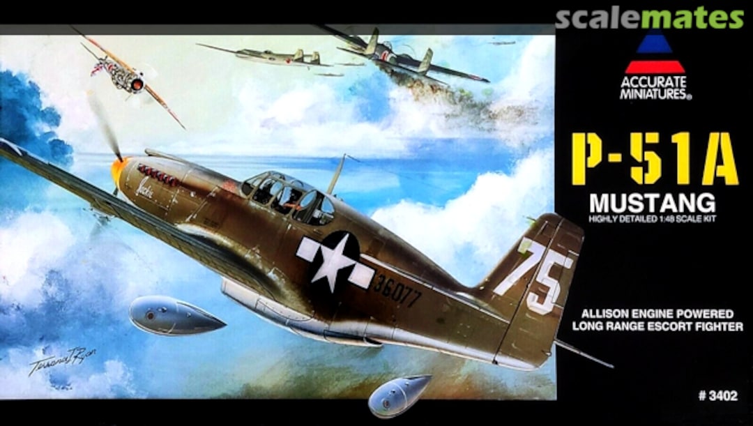 Boxart P-51A Mustang 3402 Accurate Miniatures