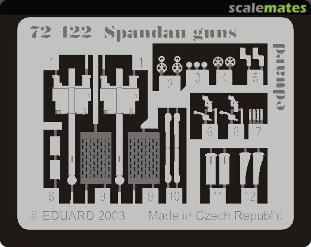 Boxart Spandau Guns WWI 72422 Eduard