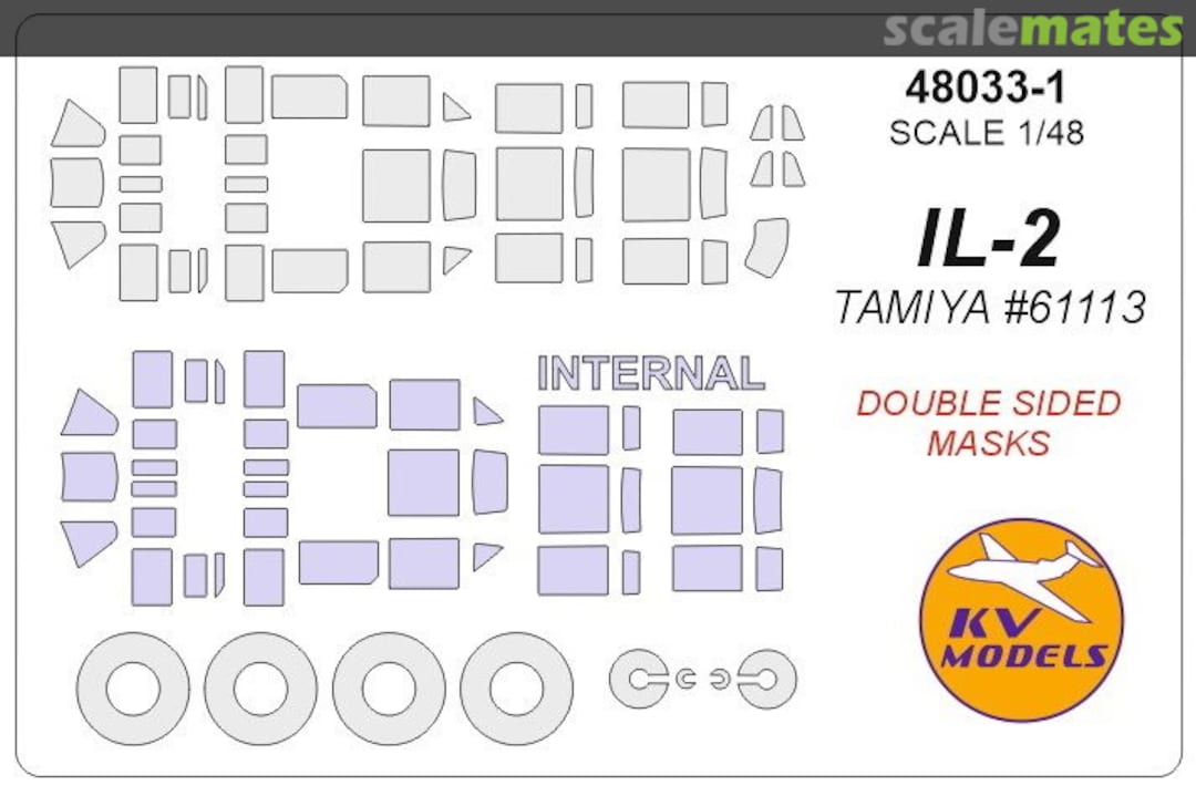 Boxart Ilyushin Il-2 + wheels masks 48033-1 KV Models