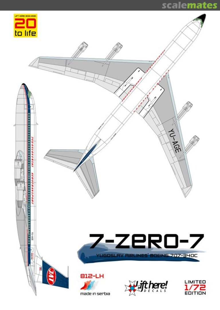 Boxart 7-Zero-7 812-LH Lift Here Decals