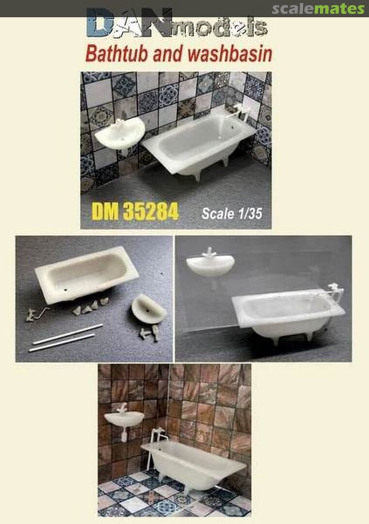 Boxart Bathtub + Washbasin DM35284 DANmodels