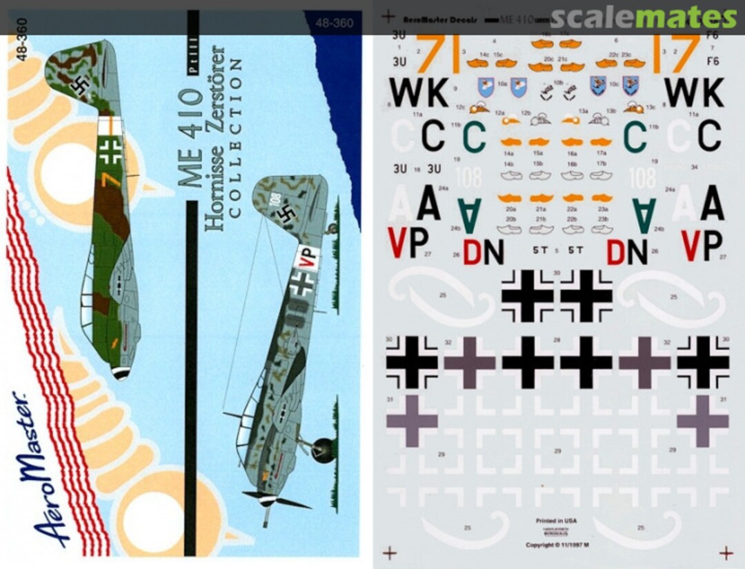 Boxart Me 410 Hornisse Zerstörer 48-360 AeroMaster