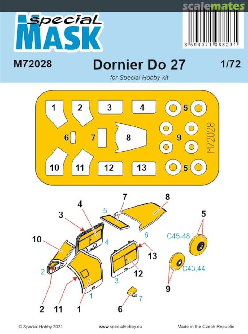 Boxart Dornier Do 27 M72028 Special Mask