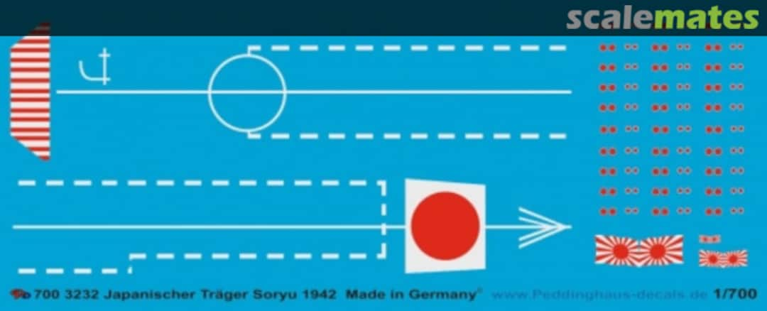 Boxart Japanese Carrier Soryu 700 3232 Peddinghaus-Decals