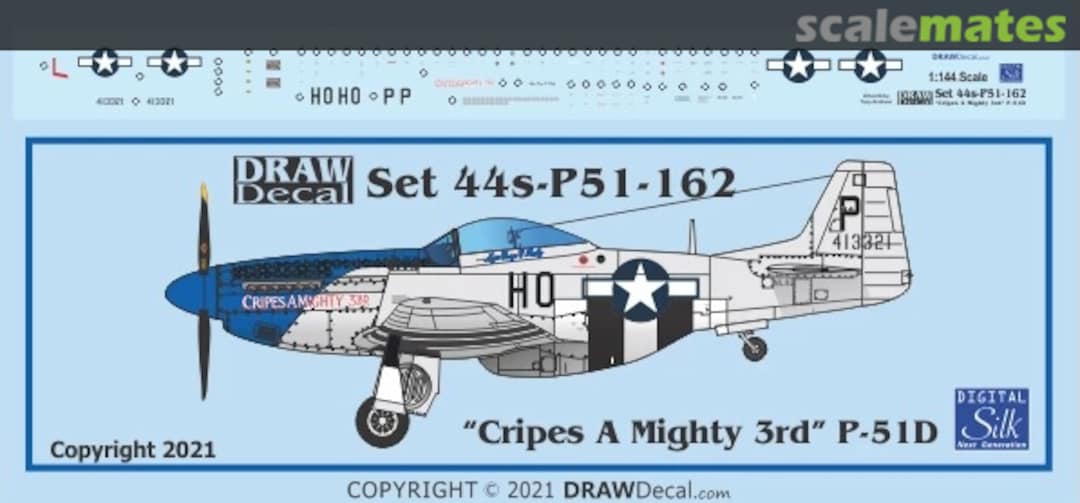 Boxart “Cripes A Mighty 3rd” P-51D 44-P51-162 Draw Decal