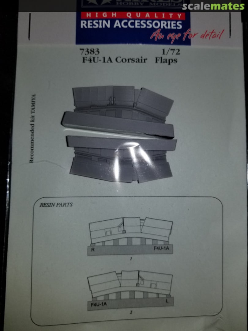 Boxart F4U-1A Corsair Flaps (Tamiya) 7383 Aires