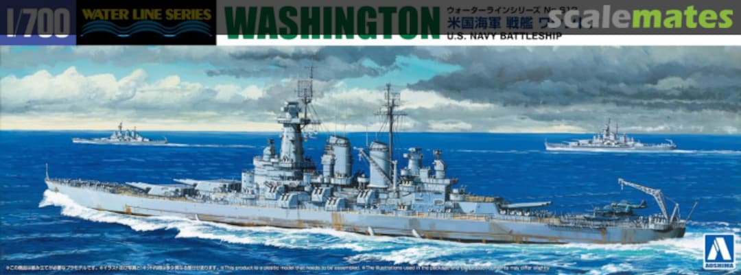 Boxart U.S. Navy Battleship USS Washington 067352 Aoshima