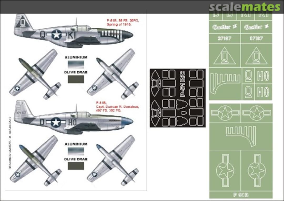 Boxart P-51B Mustang K32130 Montex