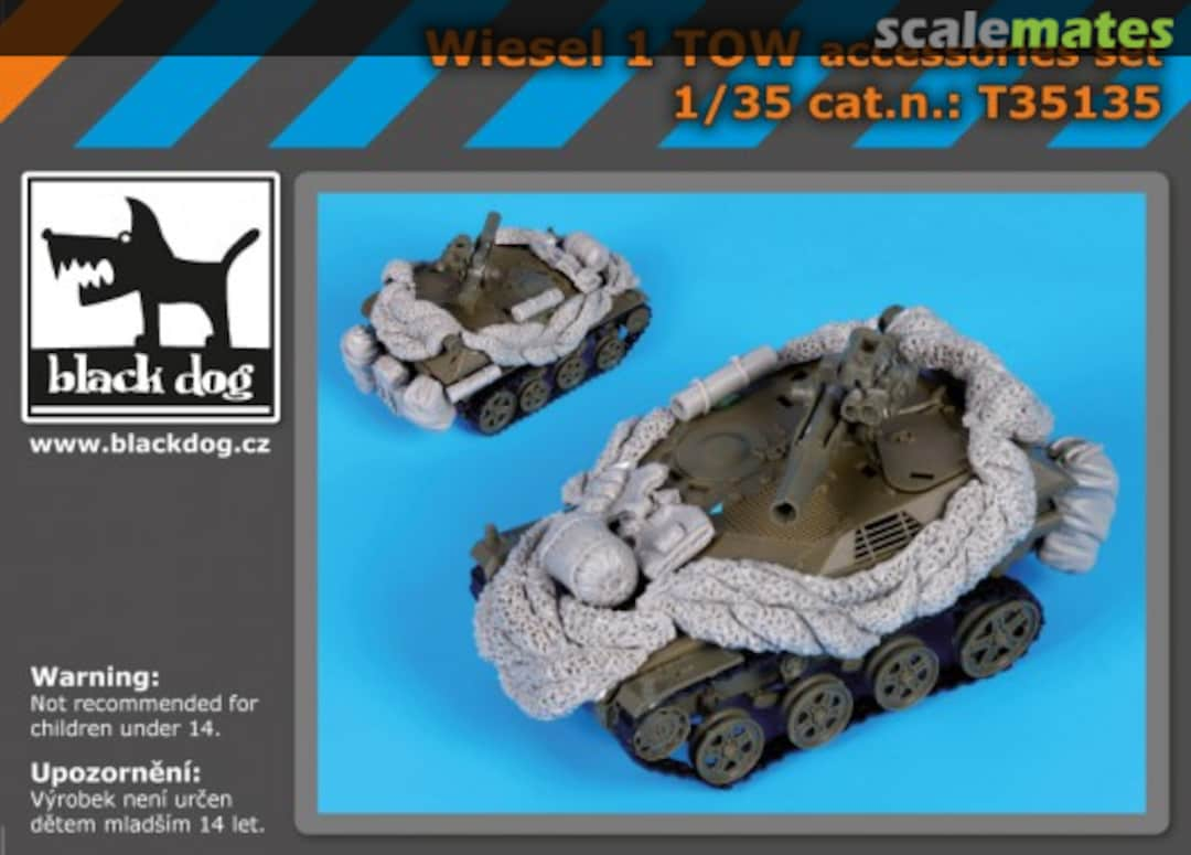 Boxart Wiesel 1 Tow accessories set T35135 Black Dog