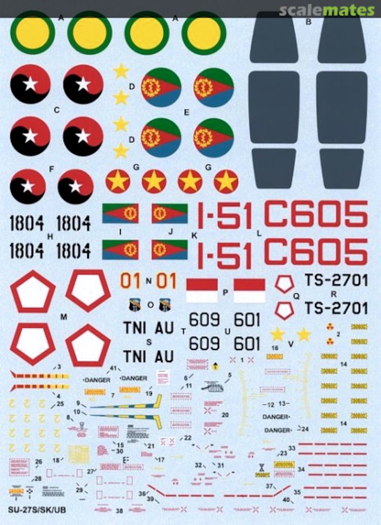 Boxart Su-27S/SK/UB Flanker-B/C 48-022 Hi-Decal Line