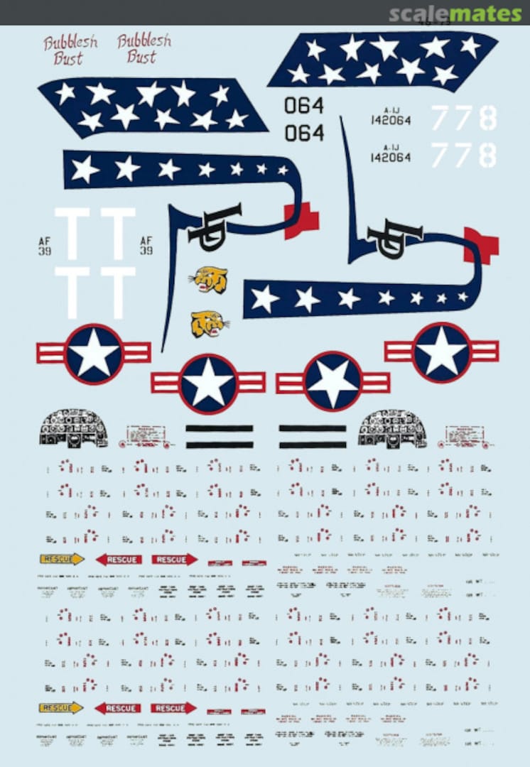 Boxart A-1H and A-1J Skyraiders 48-0079 Microscale