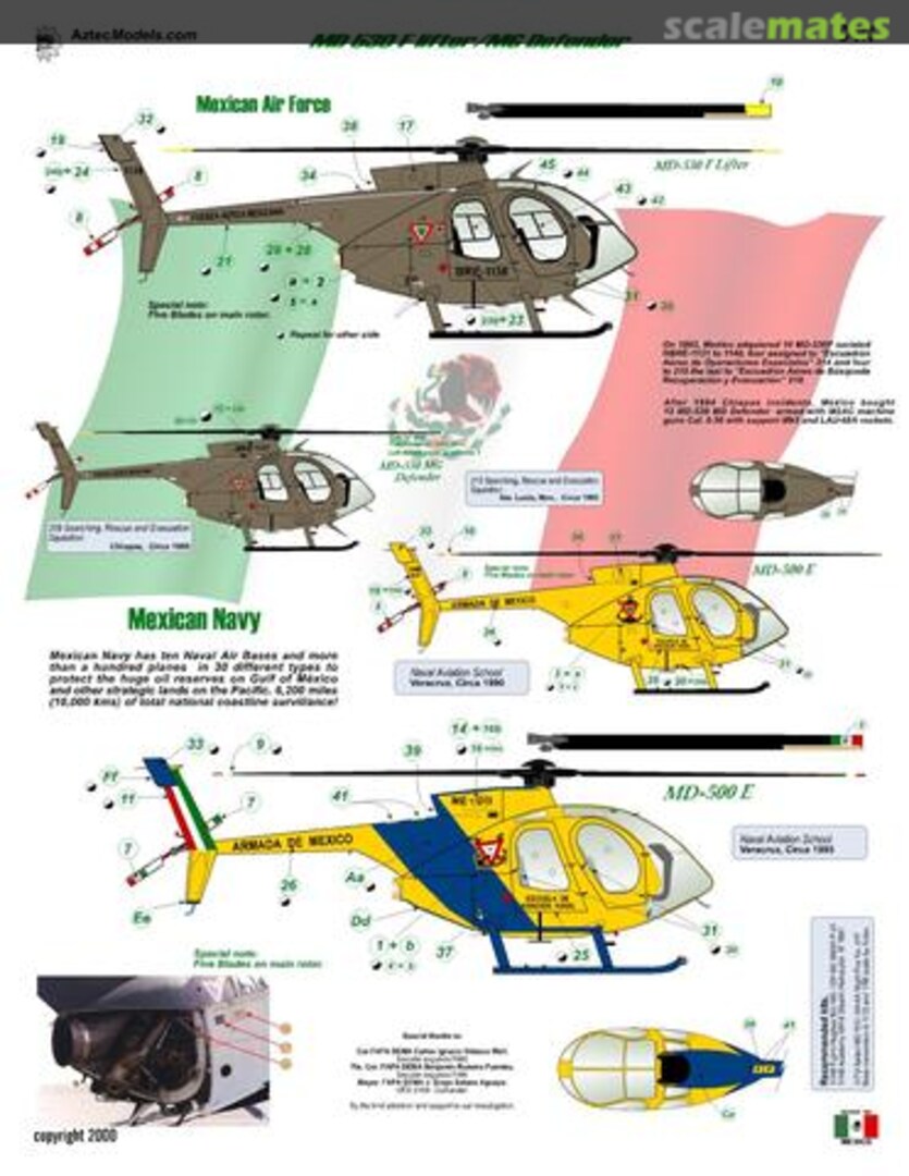 Boxart Mexican MD-530 Explorer 48-010 Aztec Models