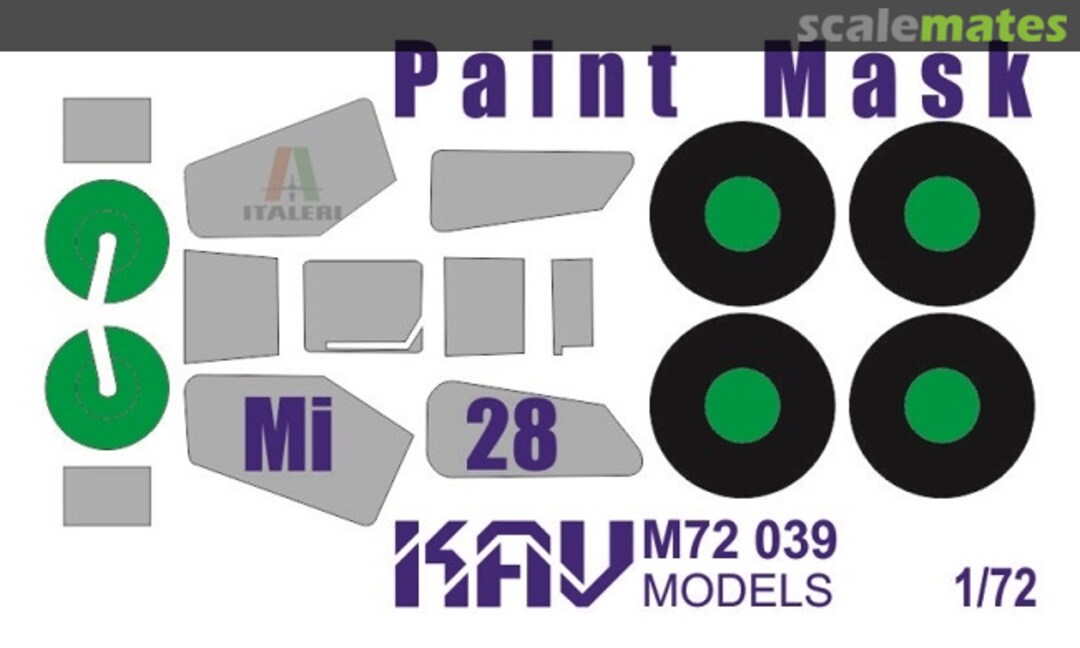 Boxart Paint mask for Mi-28 (Italeri) KAV M72 039 KAV models