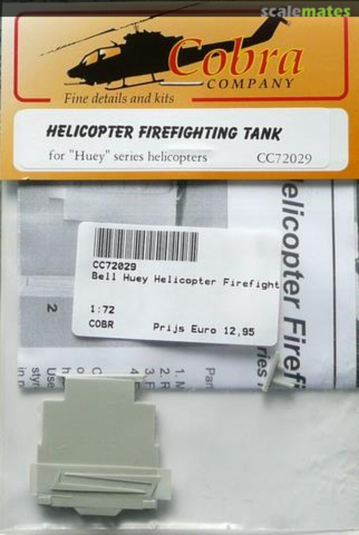 Boxart Helicopter Firefighting tank CC72029 Cobra Company