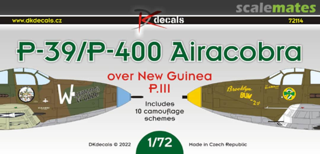 Boxart P-39/P-400 Airacobra 72114 DK Decals