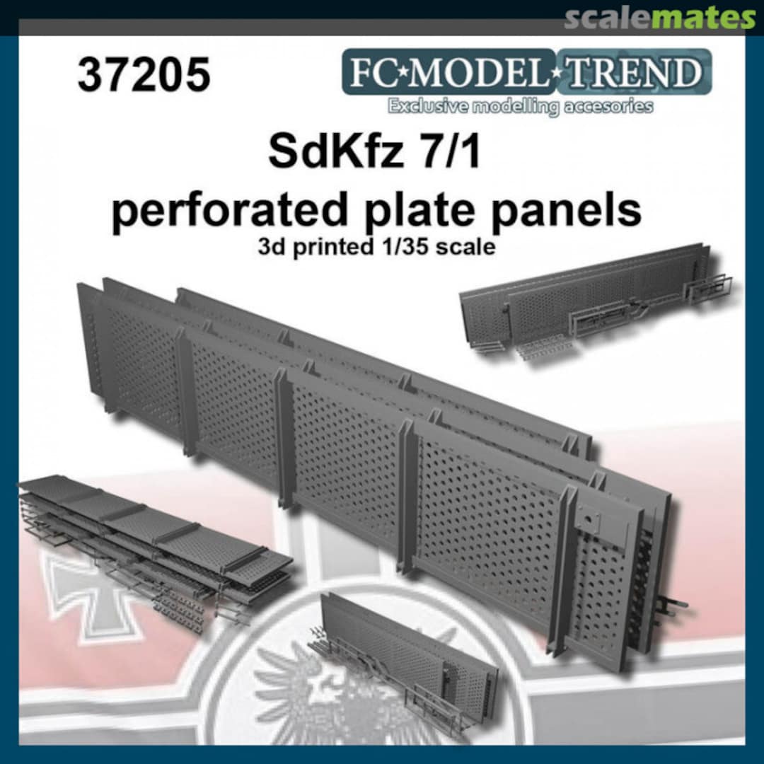 Boxart Sd.Kfz 7/1 perforated side panels 37205 FC Model Trend