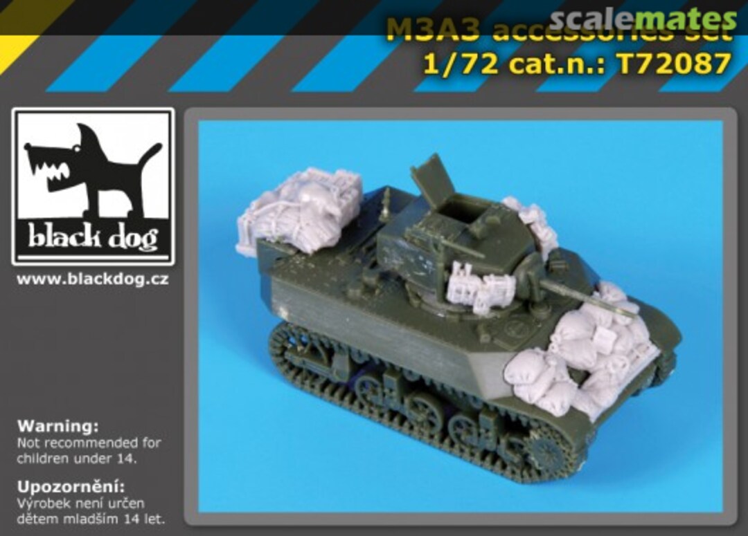 Boxart M3A3 accessories set T72087 Black Dog