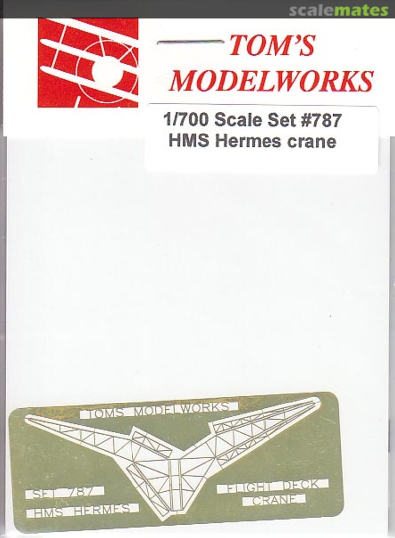 Boxart HMS Hermes Crane 787 Tom's Modelworks