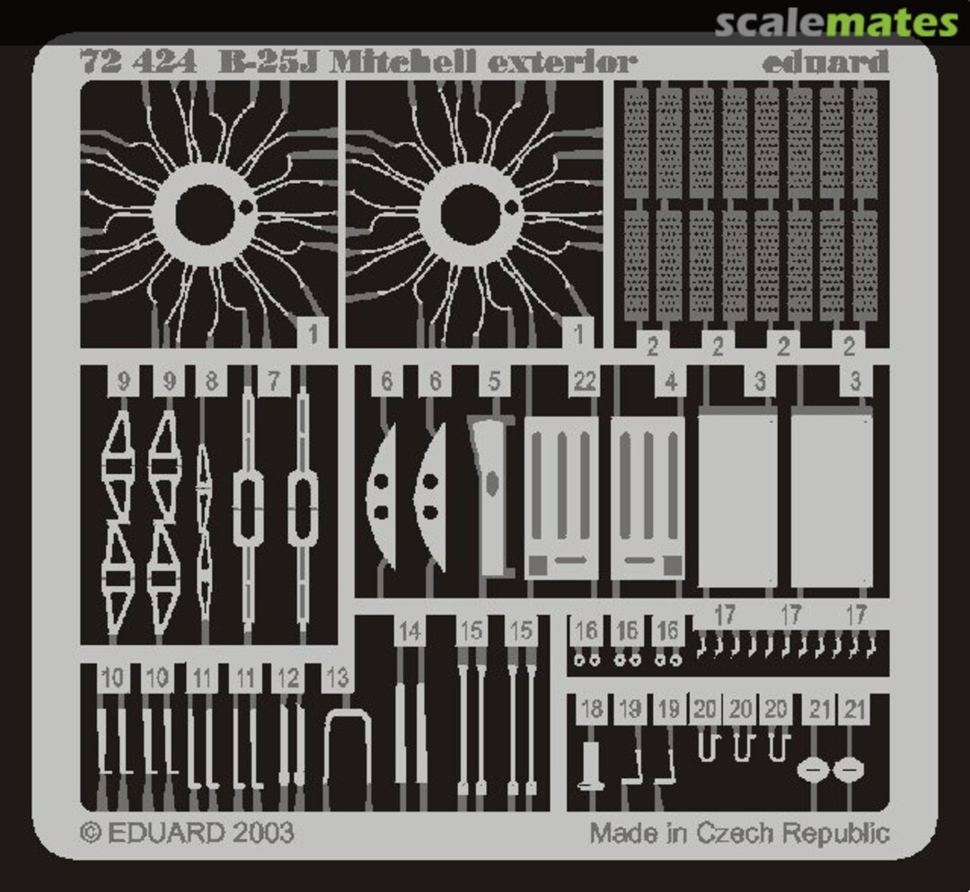 Boxart B-25J exterior 72424 Eduard
