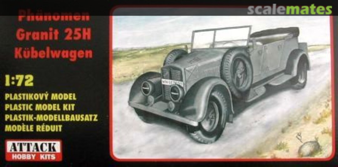 Boxart Phänomen Granit 25H Kübelwagen 72823 Attack Hobby Kits