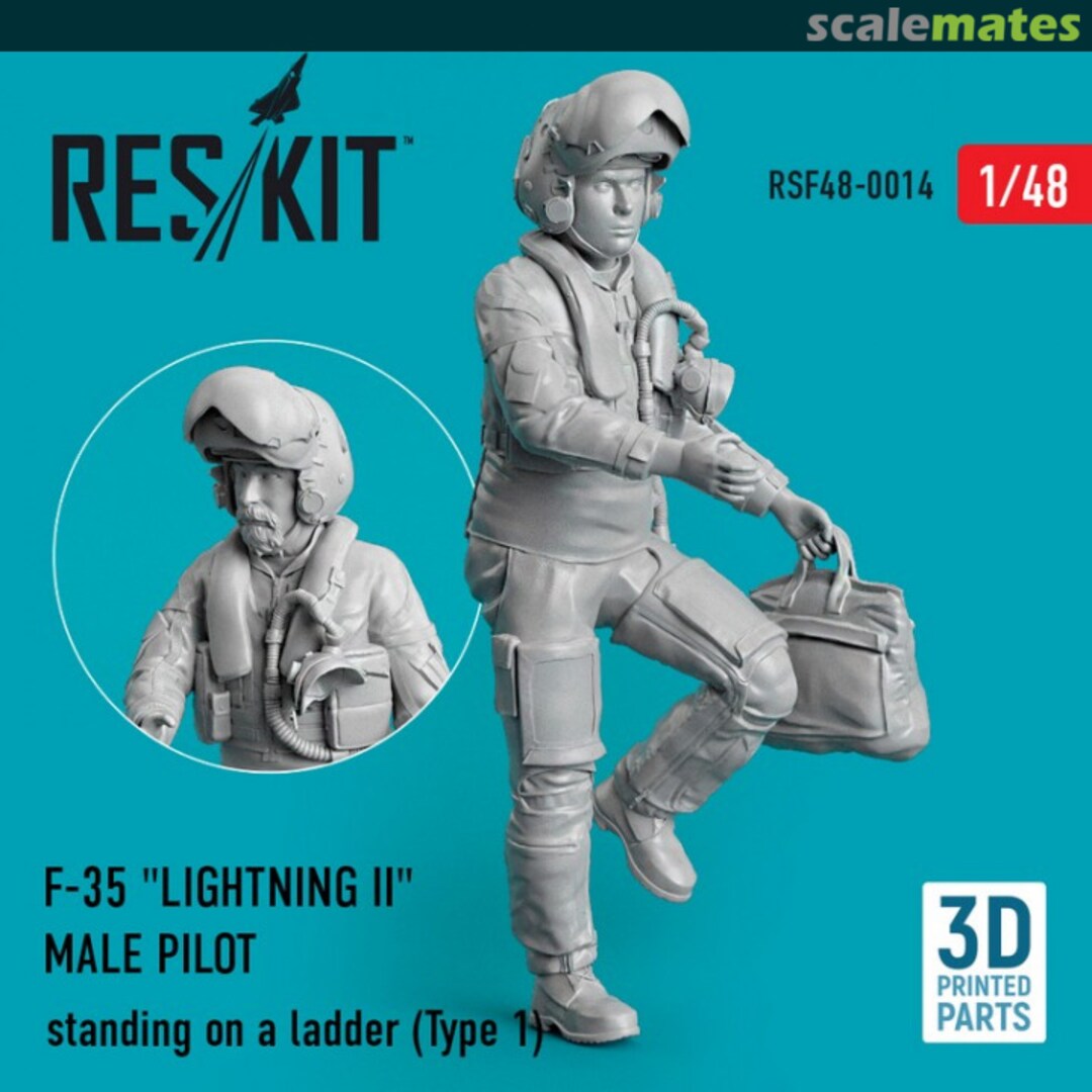 Boxart F-35 Lightning II male pilot RSF48-0014 ResKit