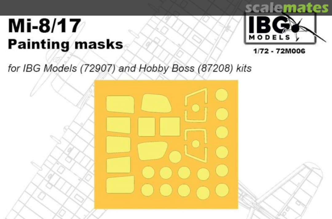 Boxart Mi-17 Painting Masks IBG72M006 IBG Models