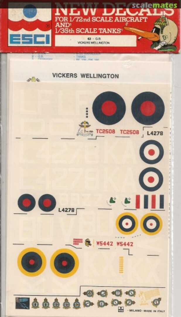 Boxart Vickers Wellington Mk.I / II 63 ESCI