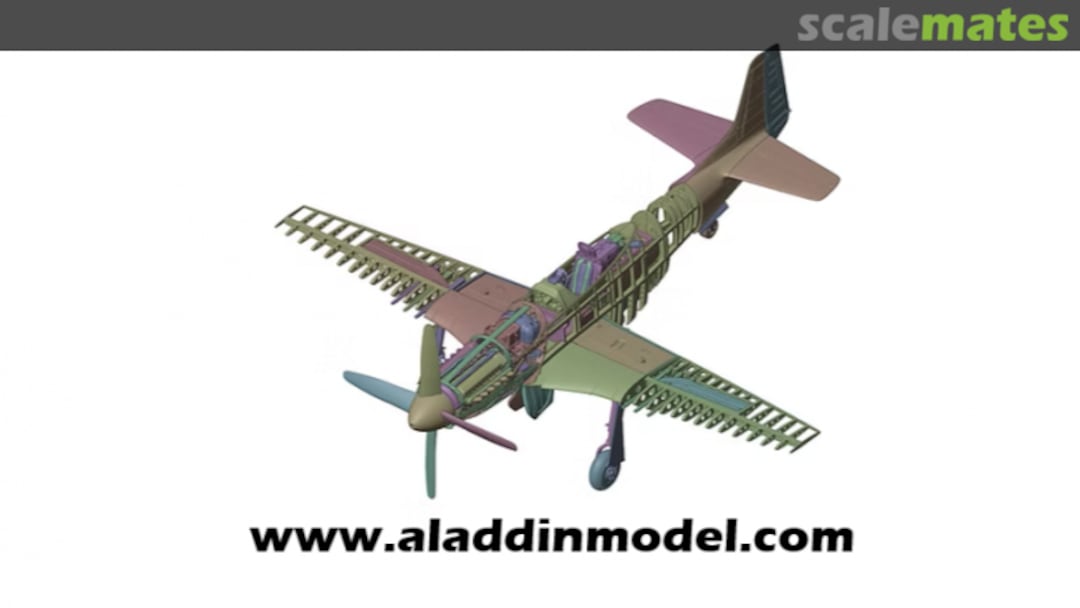 Boxart P-51D Mustang 00108 Aladdin Model