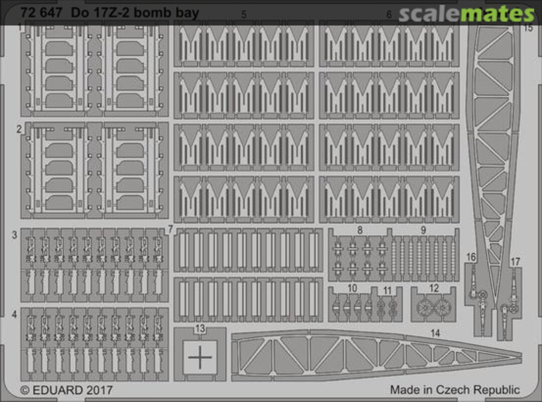 Boxart Do 17Z-2 bomb bay 72647 Eduard