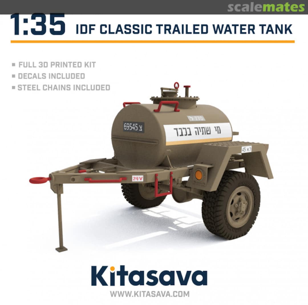 Boxart IDF 'Okev' || Classic Trailed Water Tank 35005 Kitasava