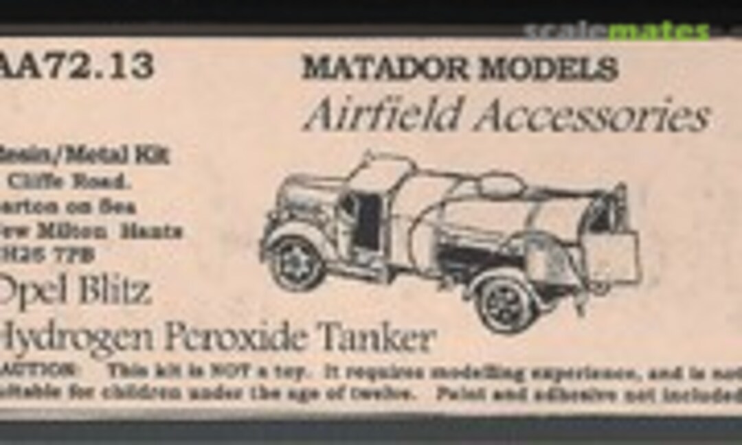 Opel Blitz Hydrogen Peroxide Tanker (Matador Models AA72.13)